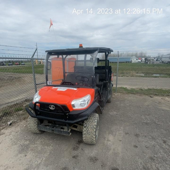 2022 Kubota RTV-X1140W-H Plastic Canopy, Windshield Acrylic Clear, LED Strobe Light, Wire Harness Kit, Back up Alarm