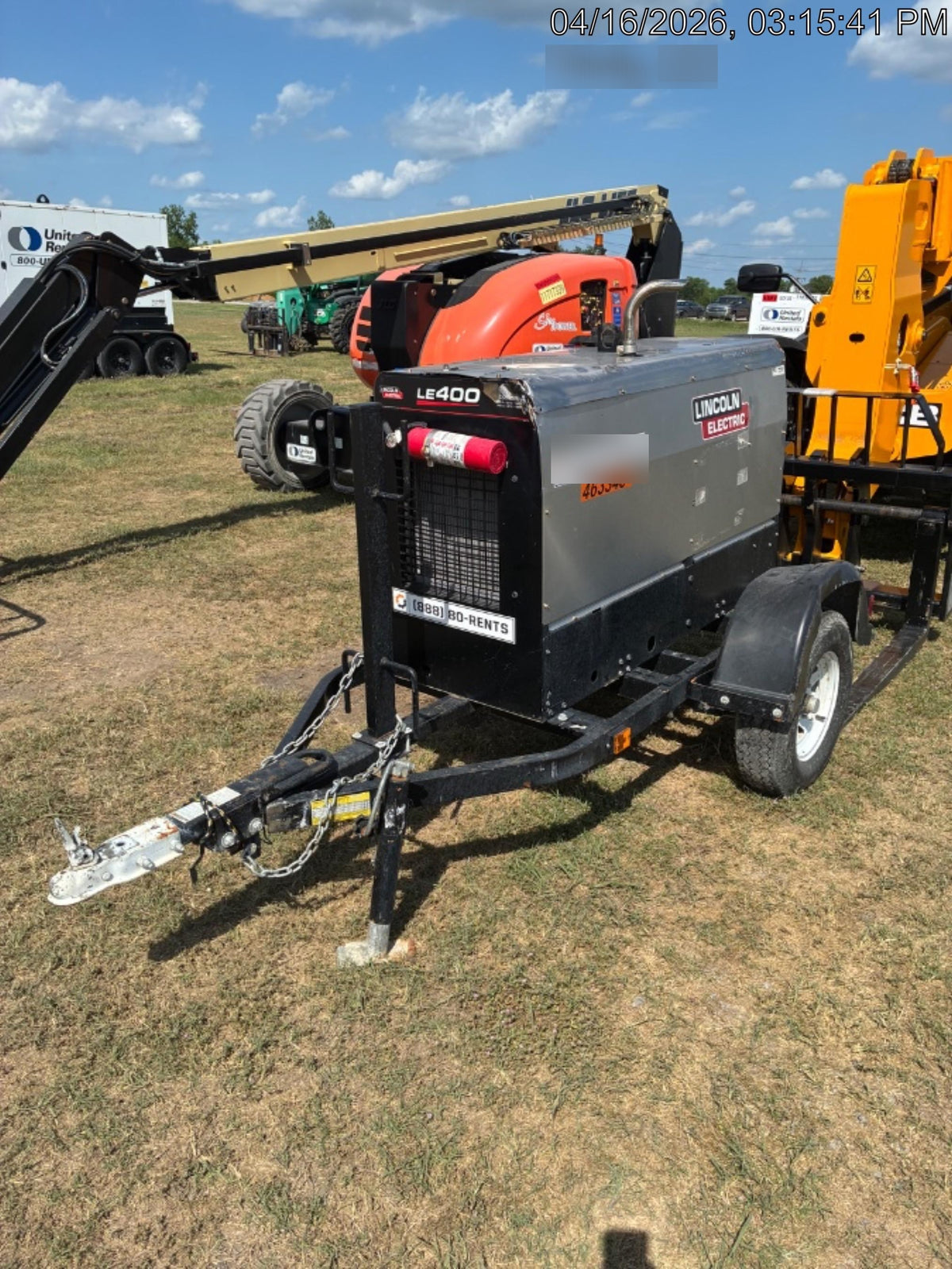 2024 Lincoln Electric LE400 Kubota V1505, Trlr, Cable Rack, Light Kit, ES Decals, T3