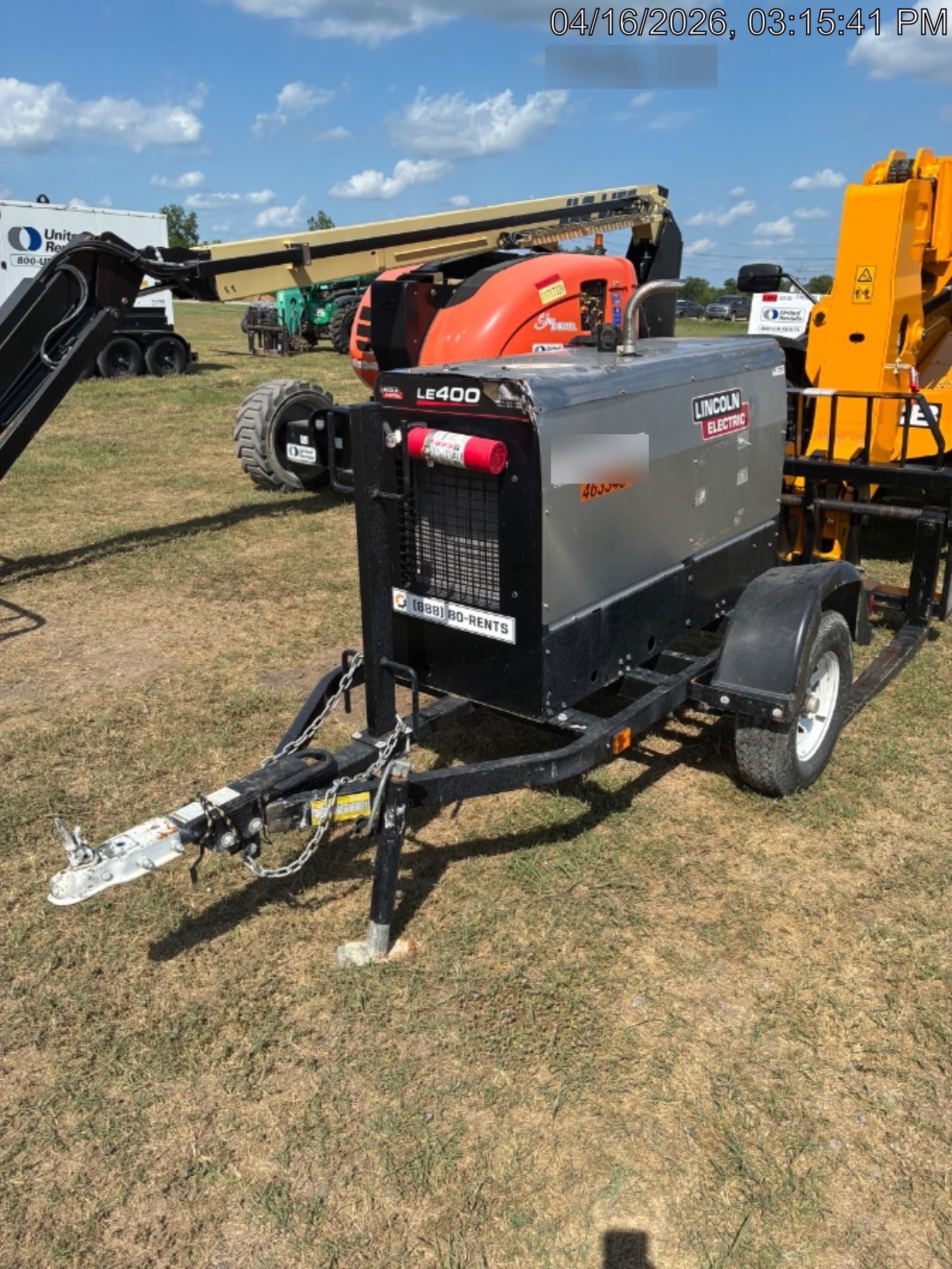2024 Lincoln Electric LE400 Kubota V1505, Trlr, Cable Rack, Light Kit, ES Decals, T3