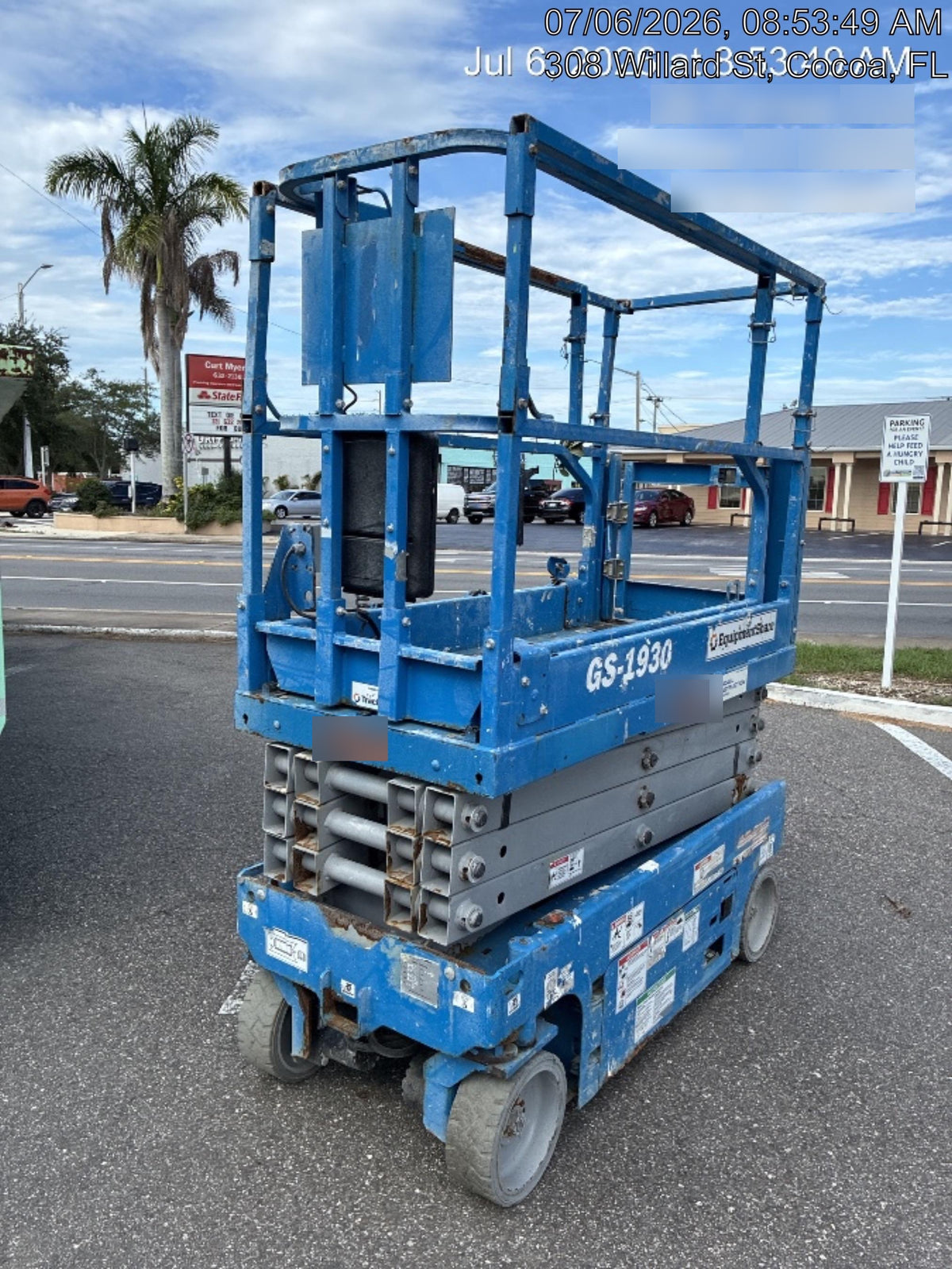 2020 Genie GS-1930 Solid Non Marking Tires, Beacon, Folding rails with half height swing gate