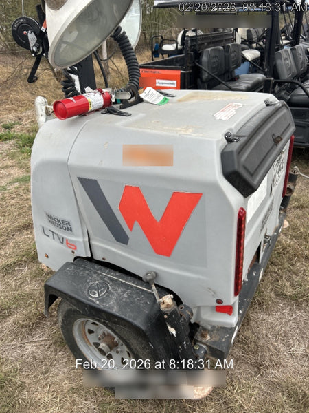 Wacker Neuson LTV6K-MH Power mast, 1100W MH, Fuel Sensors, Wiring Harness