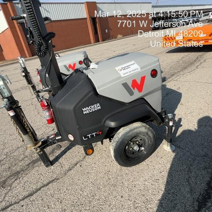 2024 Wacker Neuson LTT4 Diesel, Kohler KDW702, Deep Sea Controller, Auto Start, LED 320W, Bypass Outlet, T3