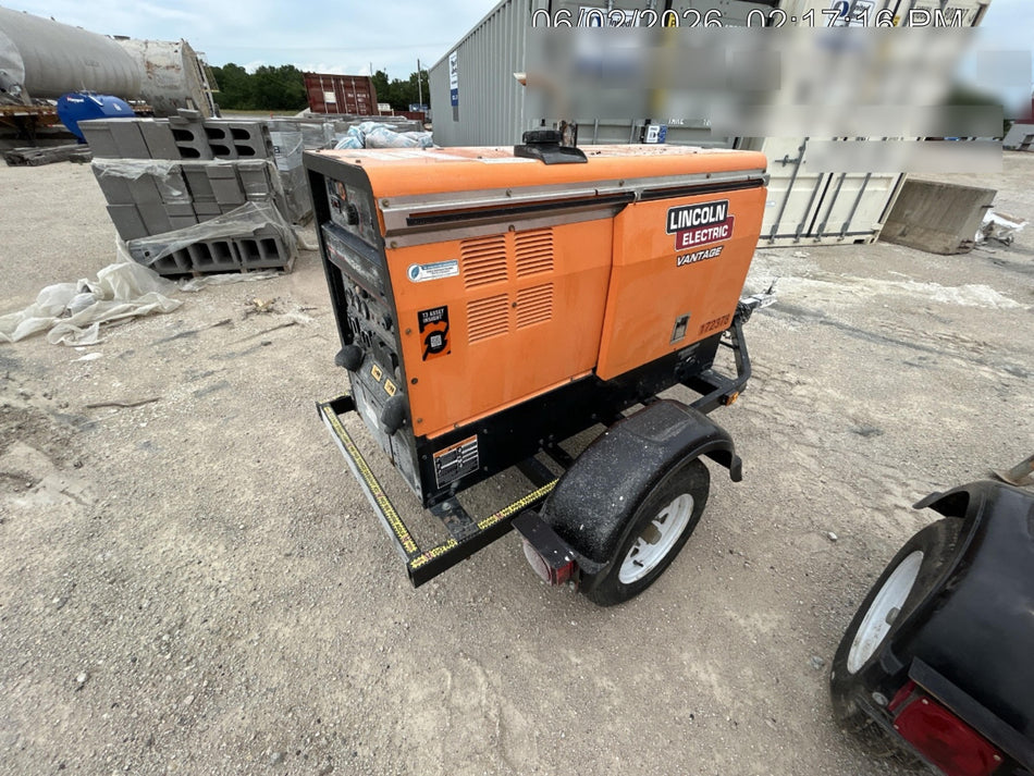 2021 Lincoln Electric Vantage 322 Vantage 322 Ready Pak 3 w/ Decals, ORANGE (includes trailer, cable rack, fender light kit) NO Telematics