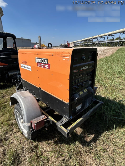 2022 Lincoln Electric LE400 Kubota V1505, Trlr, Cable Rack, Light Kit, ES Decals, T3