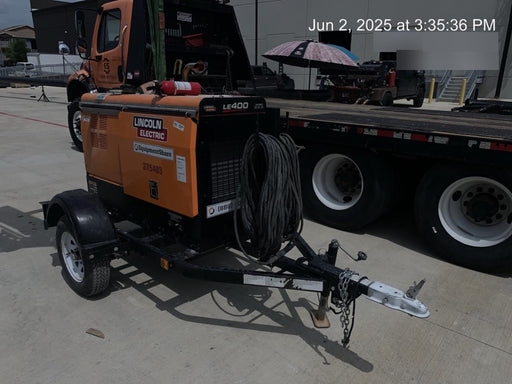 2022 Lincoln Electric LE400 Kubota V1505, Trlr, Cable Rack, Light Kit, ES Decals, T3