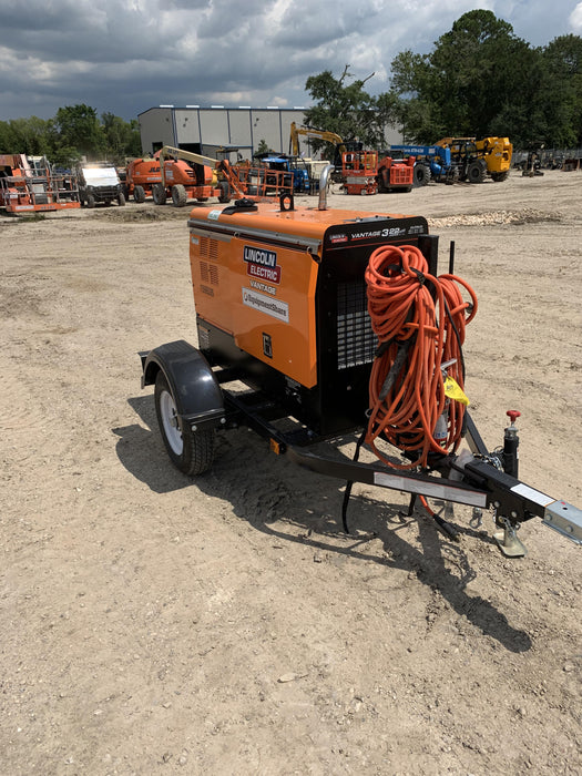 2021 Lincoln Electric Vantage 322 Vantage 322 Ready Pak 3 w/ Decals, ORANGE (includes trailer, cable rack, fender light kit) NO Telematics