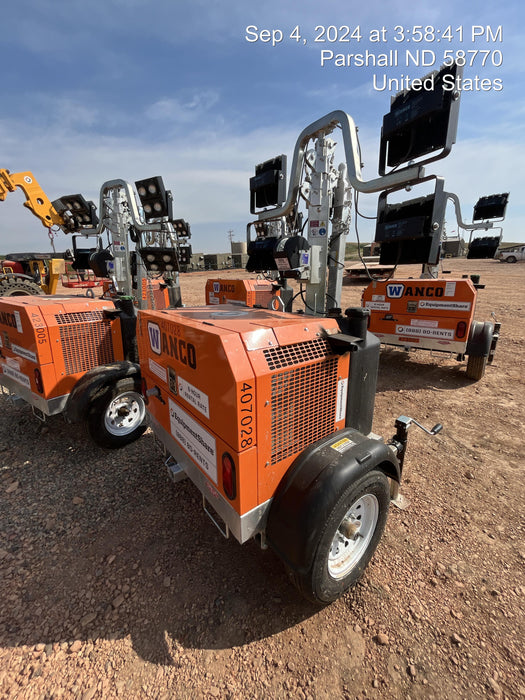 2024 Wanco WLTT-4MM4K Diesel, Deep Sea Controller, Shore Power Plug, Auto Start, (4) 350W LED Floodlights, 4kW Generator, 60 Gal Fuel Tank, 2" Ball, T3