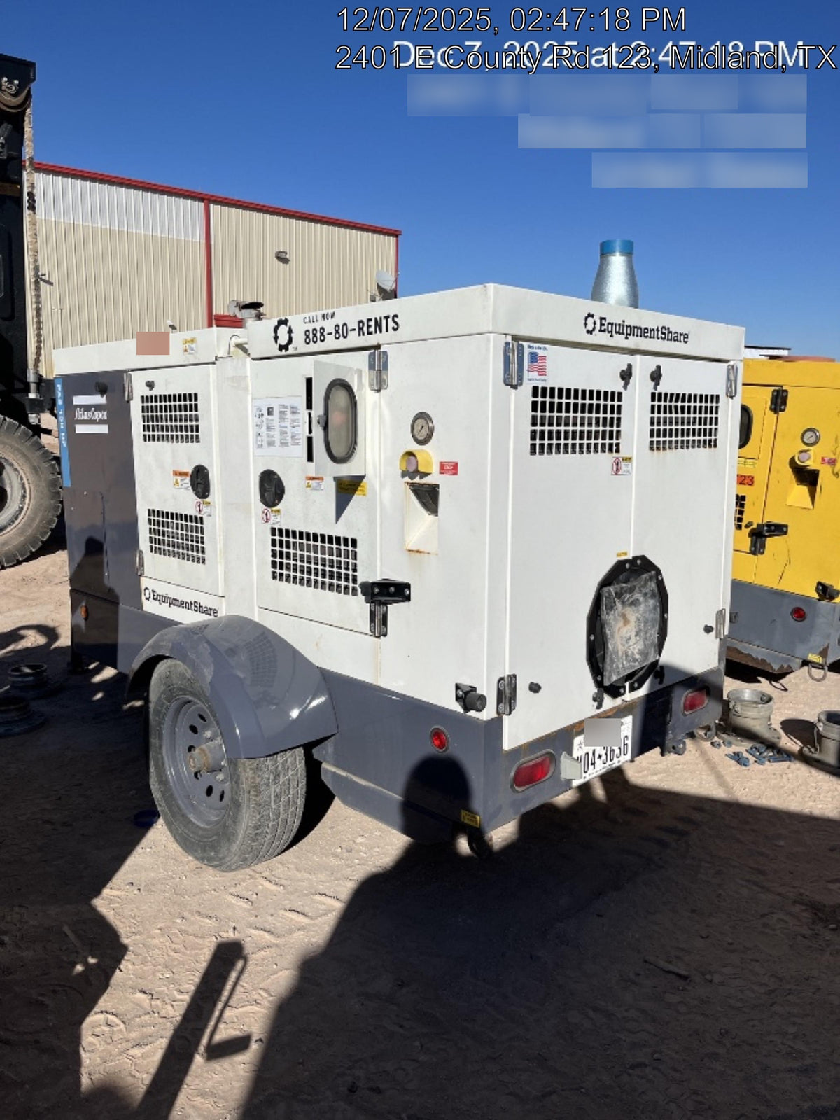 2020 ATLAS COPCO PAS 150 HF CS Enclosed