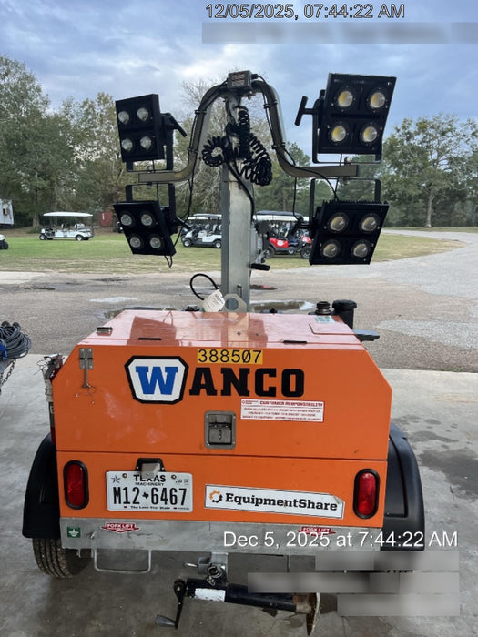 2024 Wanco WLTT-4MM4K Diesel, Deep Sea Controller, Shore Power Plug, Auto Start, (4) 350W LED Floodlights, 4kW Generator, 60 Gal Fuel Tank, 2" Ball, T3