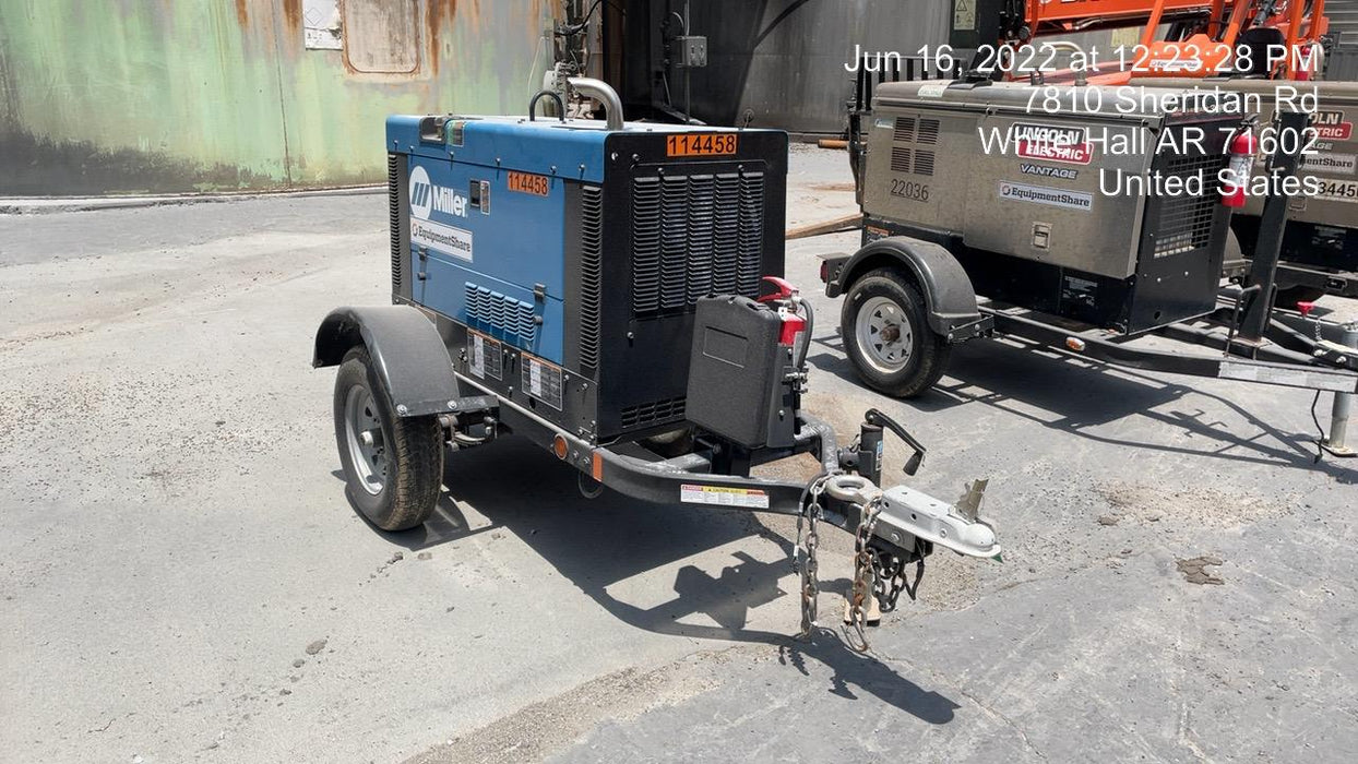 2020 Miller Electric BIG BLUE 400 Trailer Mounted Welder