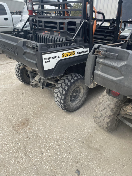 2022 Kawasaki Mule PRO-DXT Standard Options, Backup Alarm, Beacon, Plastic Hard Top, Poly Windshield, Horn Kit