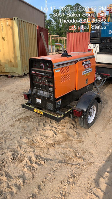 2021 Lincoln Electric Vantage 322 Vantage 322 Ready Pak 3 w/ Telematics & Decals, ORANGE (includes trailer, cable rack, fender light kit)