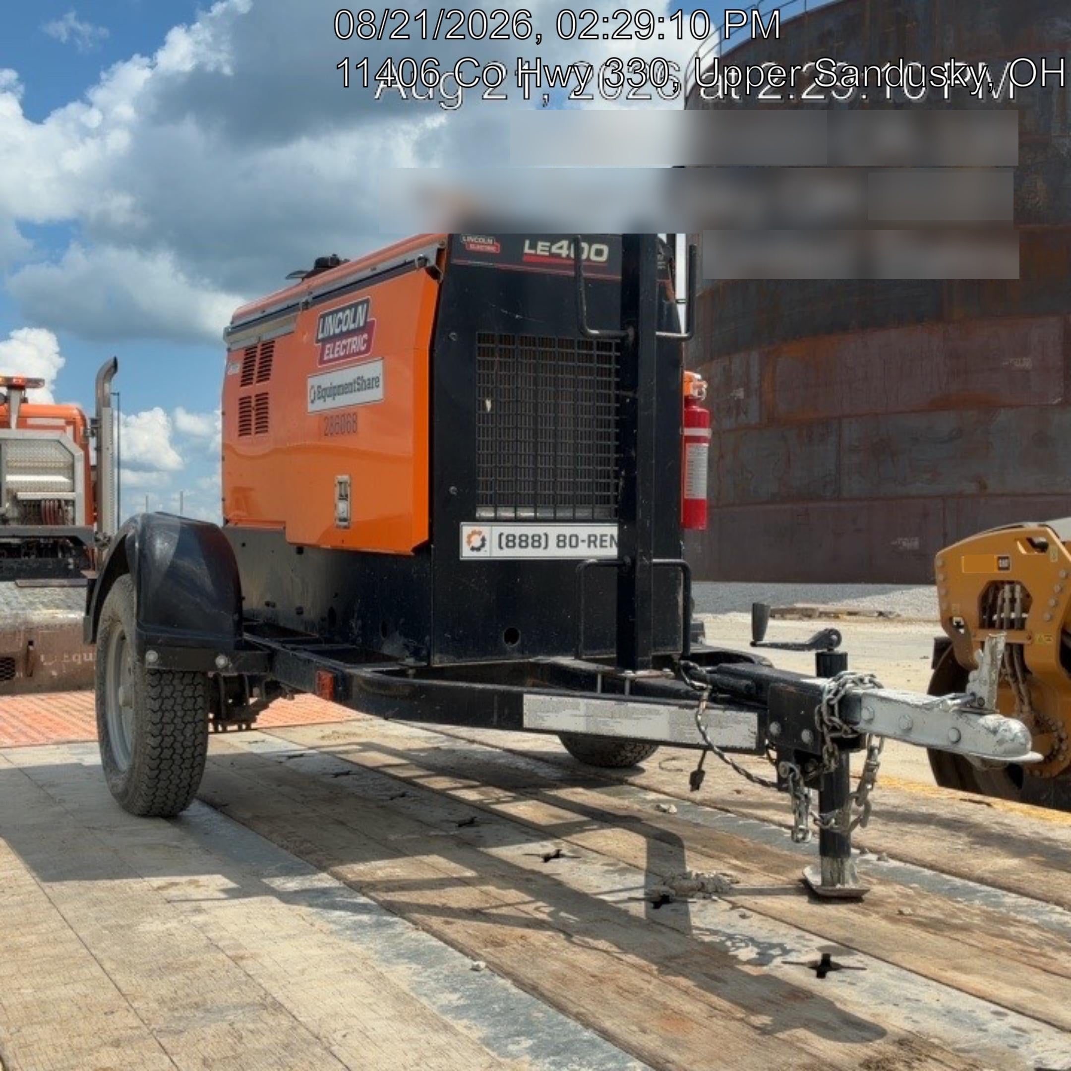 2022 Lincoln Electric LE400 Kubota V1505, Trlr, Cable Rack, Light Kit, ES Decals, T3
