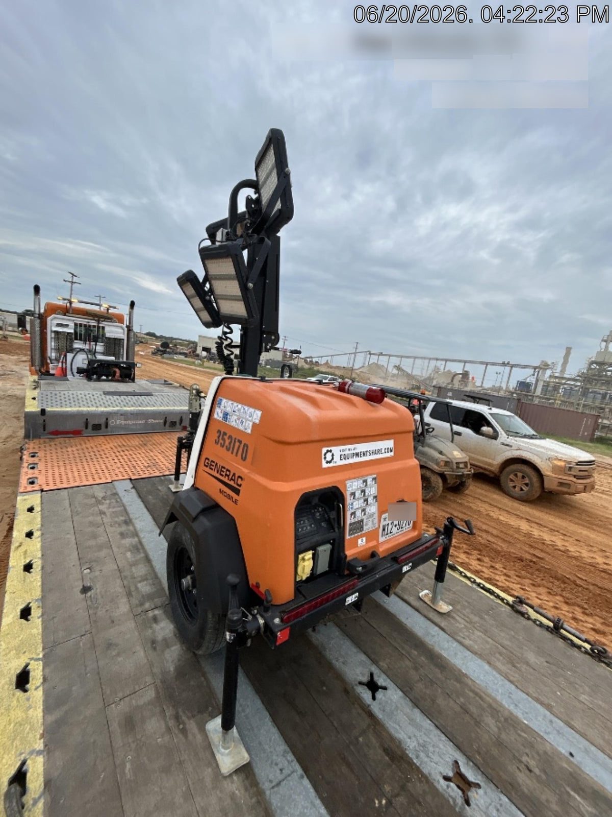 2023 Generac MLT2 Diesel, Flex Switch 120V Input, Powerzone Controller, (4) 320W LED Lights, 4kW Generator, 39.9 Gal Fuel Tank, 2" Ball, T3