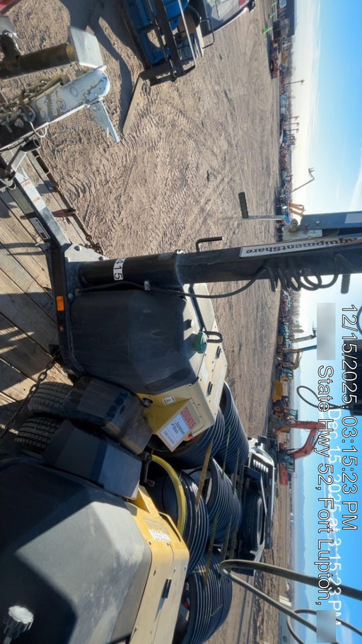 2022 Allmand NLV3GR (4) LED Light Fixture 350W, 23' Vertical Mast, 3kW Prime, Towable, Deep Sea L401, Leveling Jacks, Yanmar T4F 5.8hp