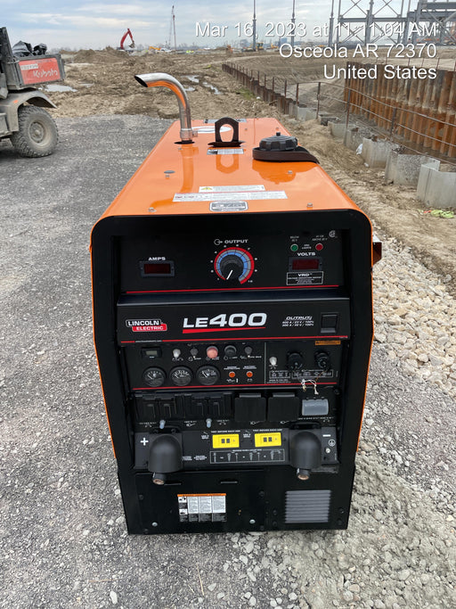 2022 Lincoln Electric LE400 Kubota V1505, Trlr, Cable Rack, Light Kit, ES Decals, T3