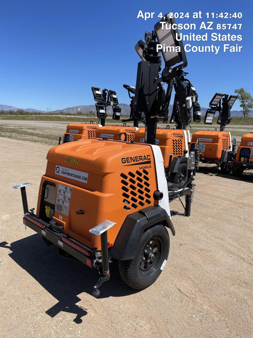 2024 Generac MLT2 Diesel, Flex Switch 120V Input, Powerzone Controller, 
(4) 320W LED Lights, 4kW Generator, 39.9 Gal Fuel Tank, 2" Ball, T3