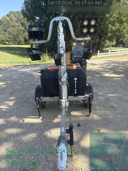 2024 Wanco WLTT-4MM4K Diesel, Mitsubishi L2E, 9.0HP @1800 rpm, Deep Sea Controller, Shore Power Plug, Auto Start, (4) 350W LED Floodlights, 4kW Generator, 60 Gal Fuel Tank, 2" Ball, T3