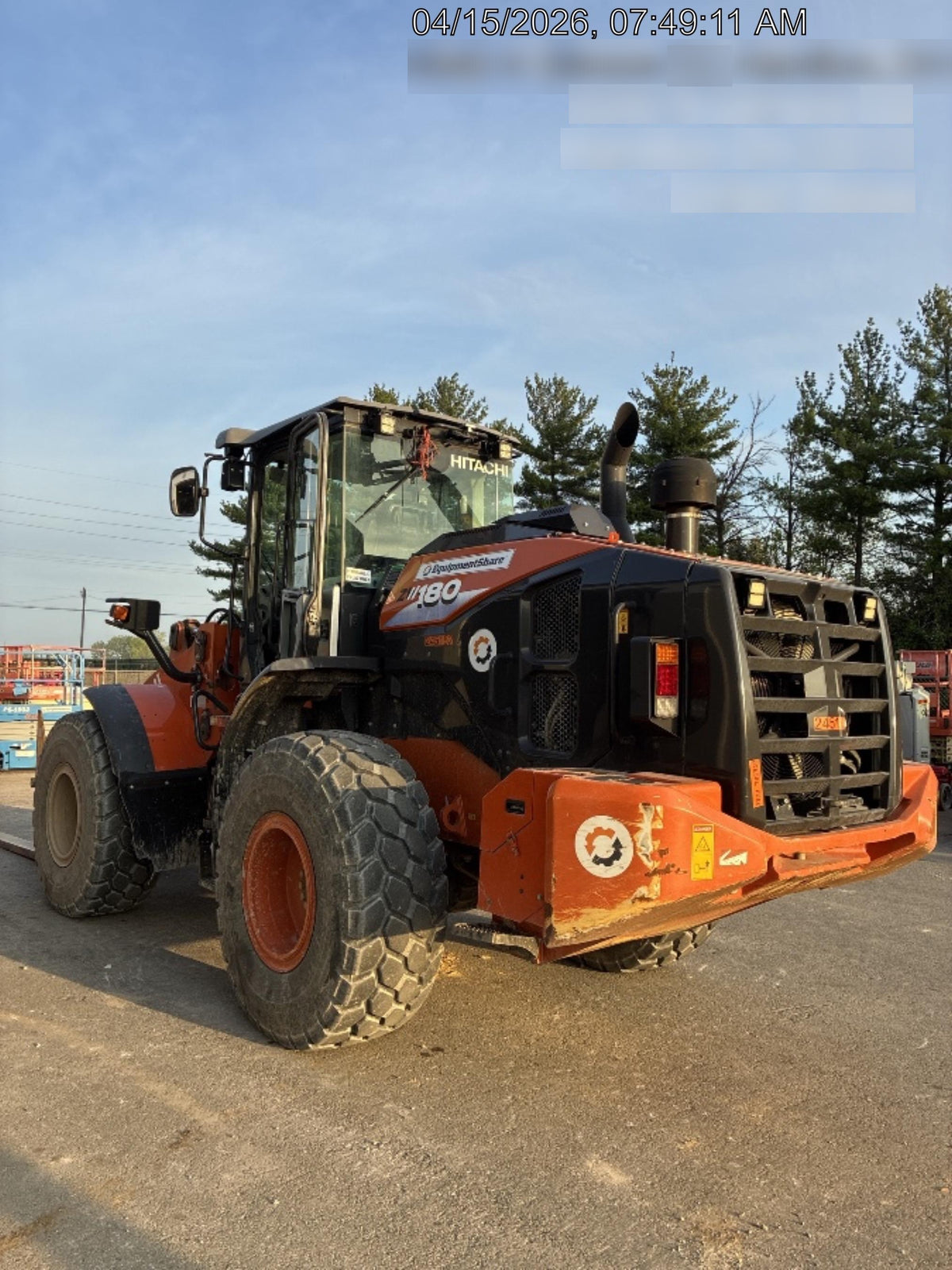 2022 HITACHI ZW180-6