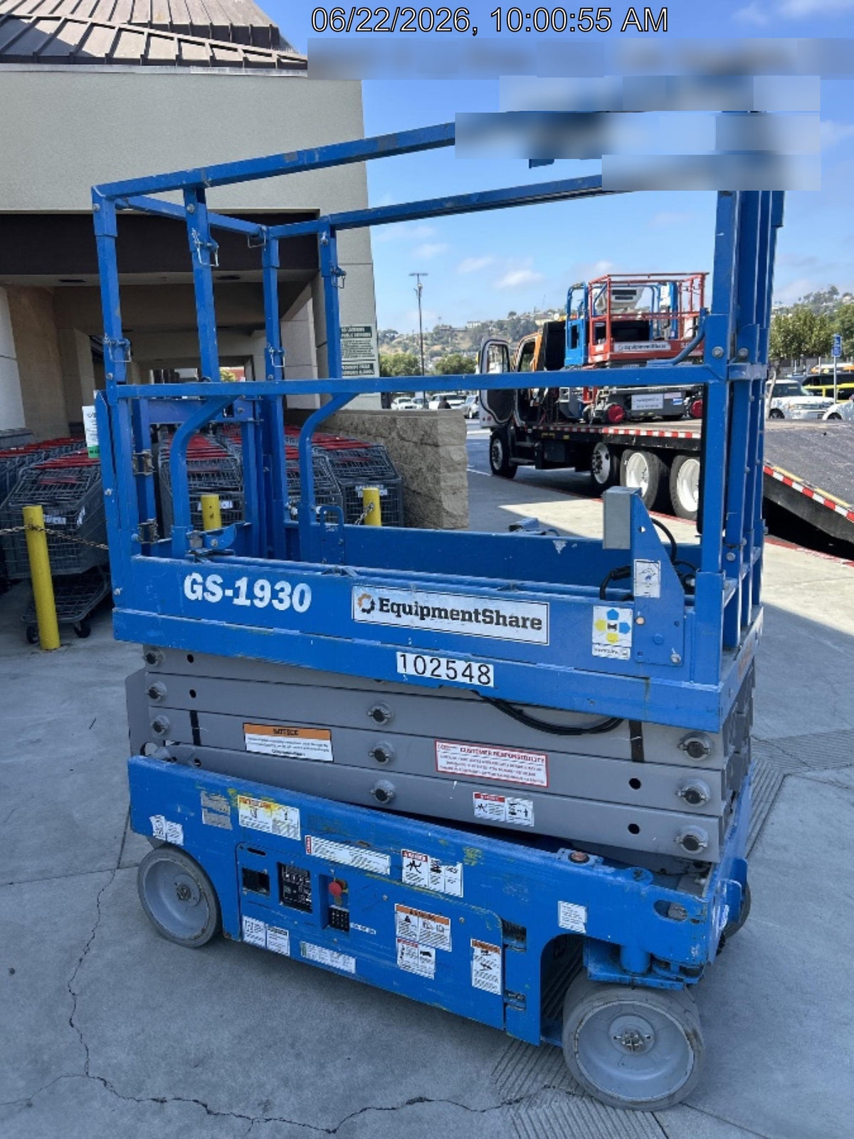 2020 Genie GS-1930 Solid Non Marking Tires, Beacon, Folding rails with half height swing gate, 800W Inverter