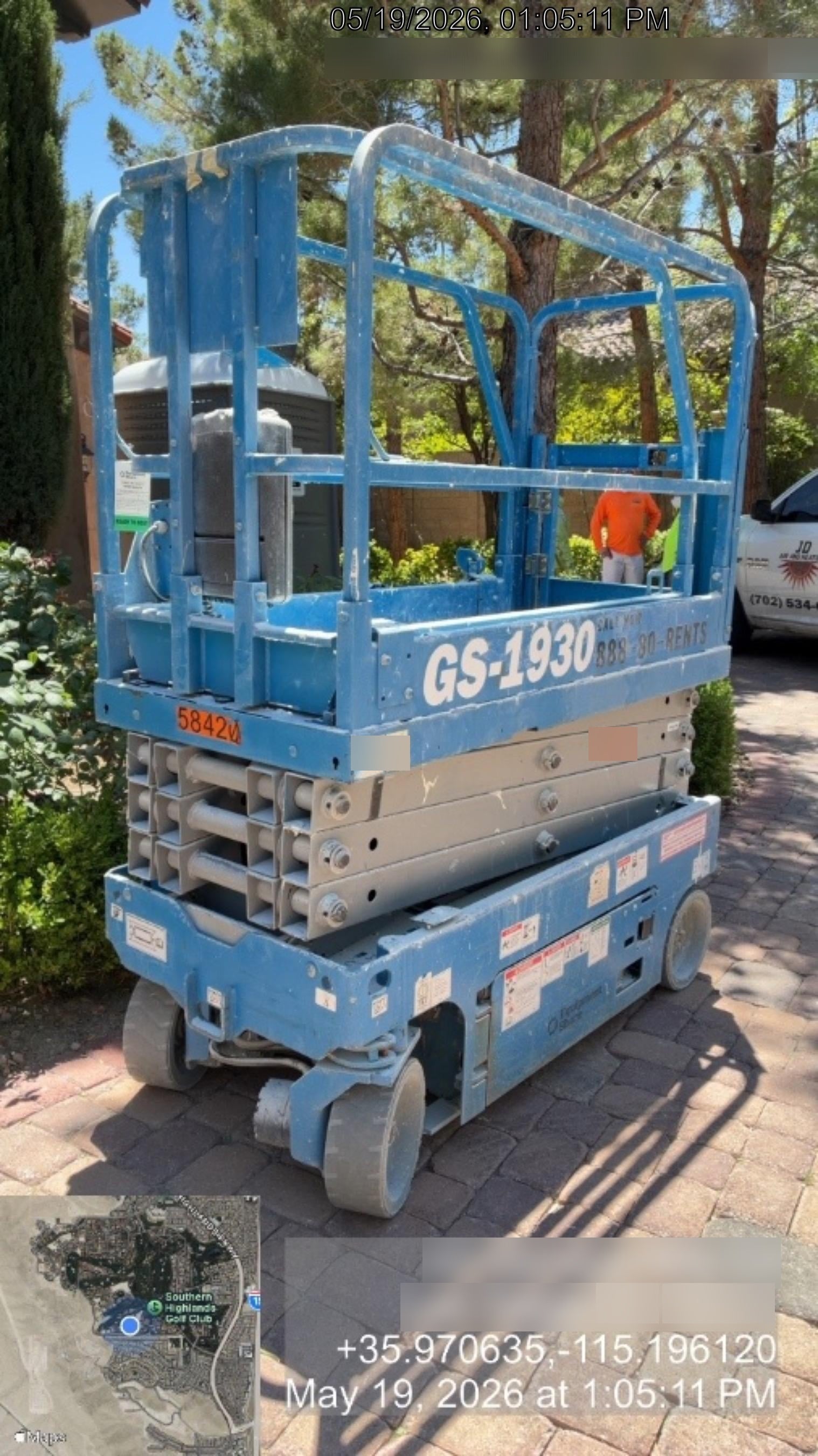 2019 Genie GS-1930 Half Height Swing Gate, 800W Inverter