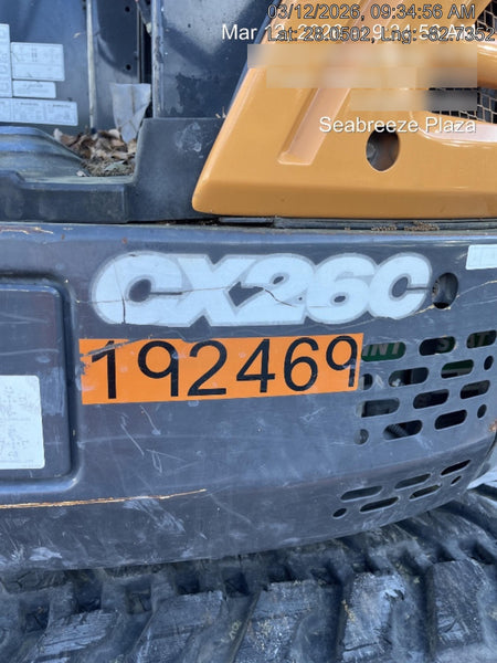 2018 CASE CX26C
