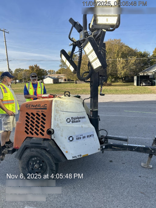 2024 Generac MLT2 Diesel, Flex Switch 120V Input, Powerzone Controller, 
(4) 320W LED Lights, 4kW Generator, 39.9 Gal Fuel Tank, 2" Ball, T3