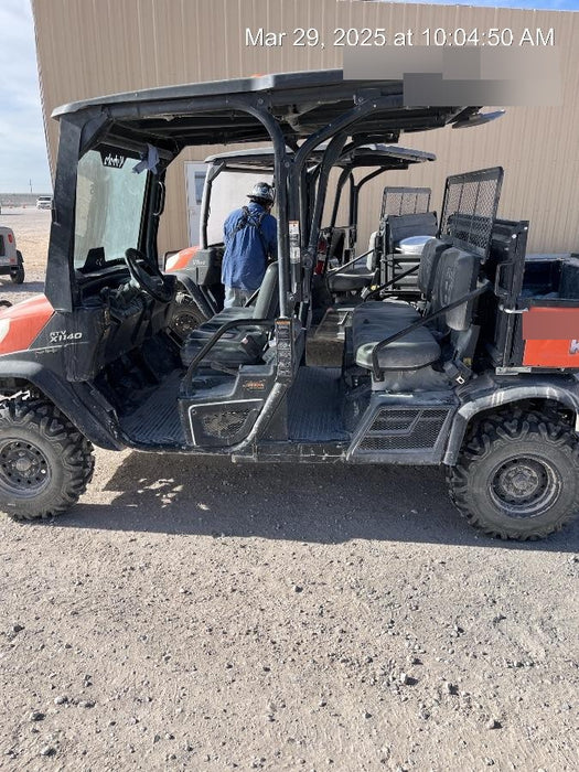 Kubota RTV-X1140W-H Canopy, 4-Seater, Diesel, Windshield Acrylic Clear, LED Strobe, Backup Alarm