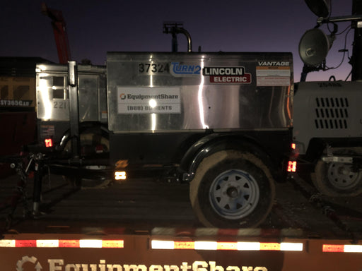 2019 Lincoln Electric Vantage 322 Ready-Pak 3, Two Wheel Trailer, Fender and Light Kit, Cable Rack