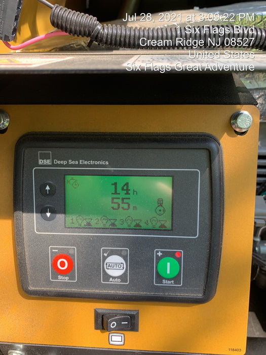 2021 Allmand NLV3GR (4) LED Light Fixture 350W, 23' Vertical Mast, 3kW Prime, Towable, Deep Sea L401, Leveling Jacks, Yanmar T4F 5.8hp