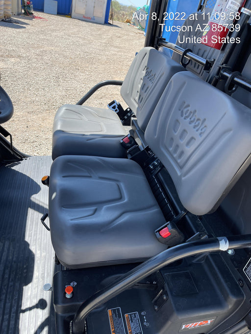 2022 Kubota RTV-X1140W-H Plastic Canopy, Windshield Acrylic Clear, LED Strobe Light, Wire Harness Kit, Back up Alarm