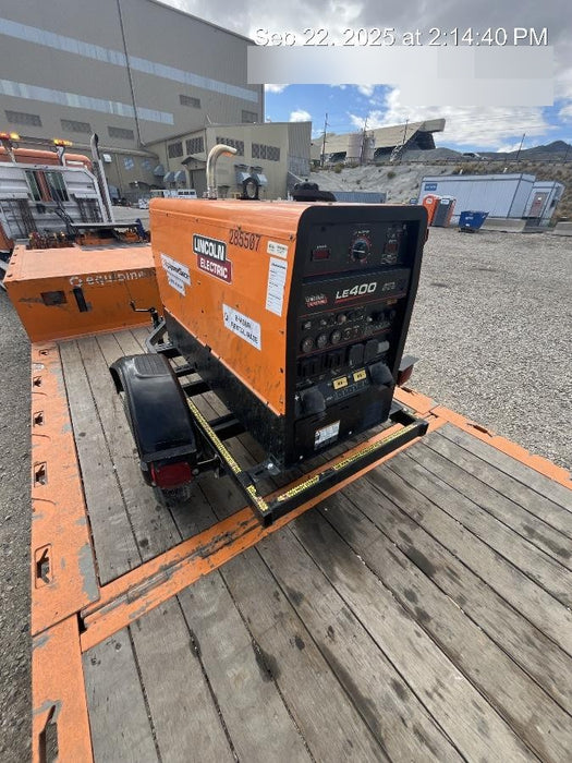 2022 Lincoln Electric LE400 Kubota V1505, Trlr, Cable Rack, Light Kit, ES Decals, T3