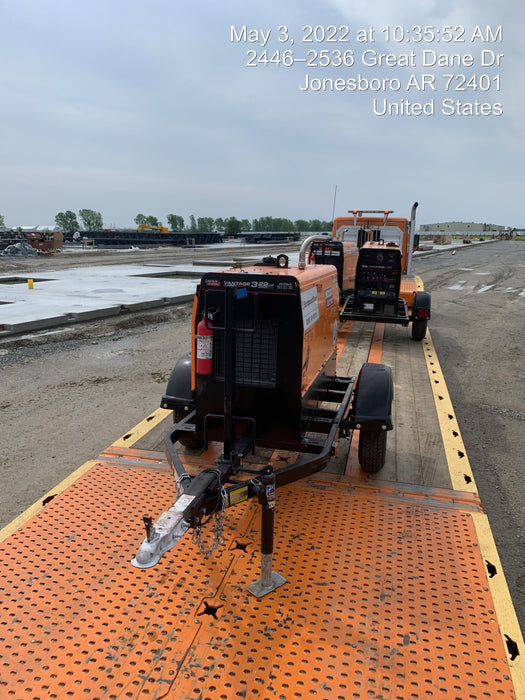 2021 Lincoln Electric Vantage 322 Vantage 322 Ready Pak 3 w/ Decals, ORANGE (includes trailer, cable rack, fender light kit) NO Telematics