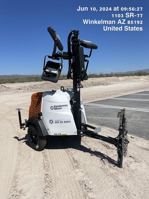 2024 Generac MLT2 Diesel, Flex Switch 120V Input, Powerzone Controller, 
(4) 320W LED Lights, 4kW Generator, 39.9 Gal Fuel Tank, 2" Ball, T3