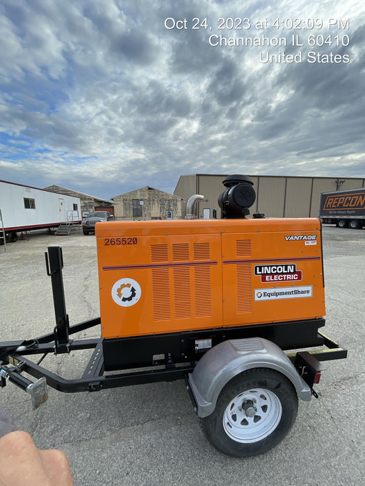 2022 Lincoln Electric Vantage 549X Crosslink Technology, Trailer Mounted, ES Decals, T3