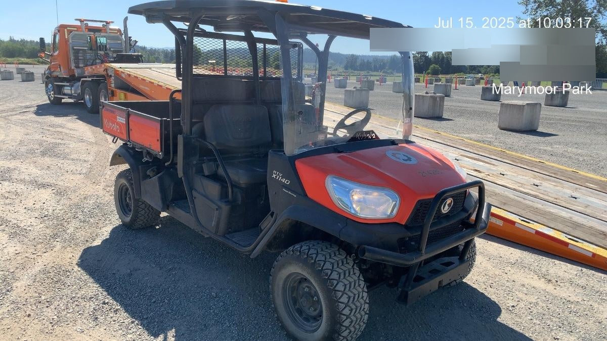 2022 Kubota RTV-X1140W-H Plastic Canopy, Windshield Acrylic Clear, LED Strobe Light, Wire Harness Kit, Back up Alarm