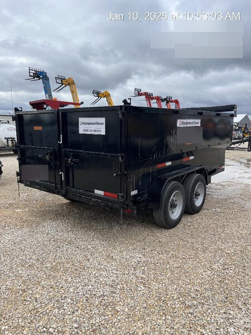 2025 TEXAS PRIDE TRAILERS 14'L x 7'W 5 Cu Yd Trunnion Hydraulic Dump