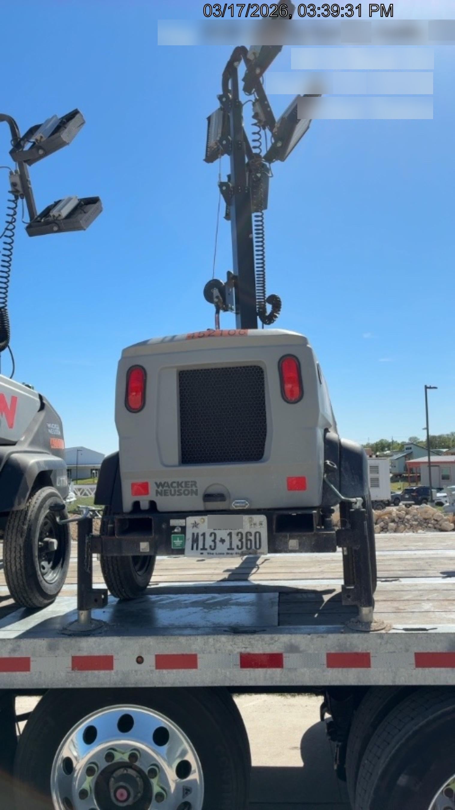 2024 Wacker Neuson LTT4 Diesel, Kohler KDW702, Deep Sea Controller, Auto Start, LED 320W, Bypass Outlet, T3