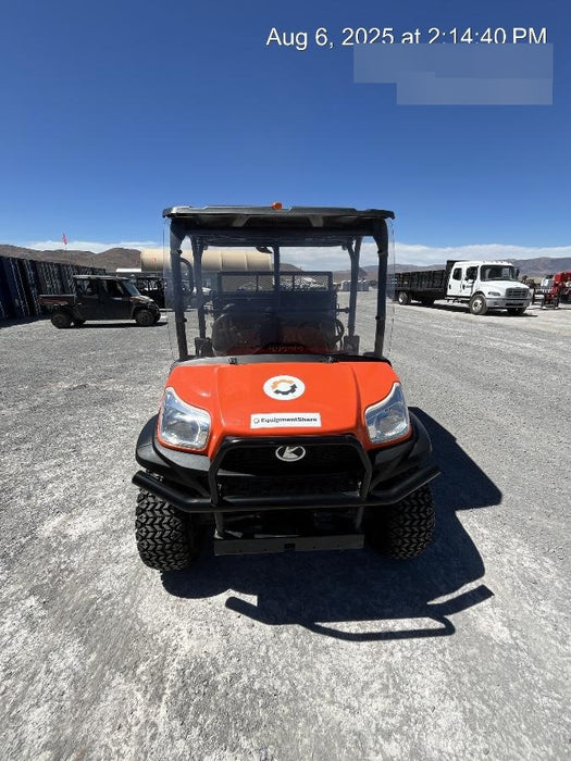 2022 Kubota RTV-X1140W-H Plastic Canopy, Windshield Acrylic Clear, LED Strobe Light, Wire Harness Kit, Back up Alarm