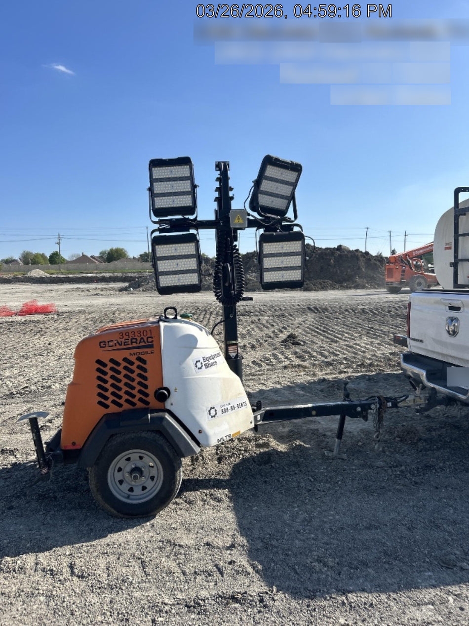 2024 Generac MLT2 Diesel, Flex Switch 120V Input, Powerzone Controller, 
(4) 320W LED Lights, 4kW Generator, 39.9 Gal Fuel Tank, 2" Ball, T3