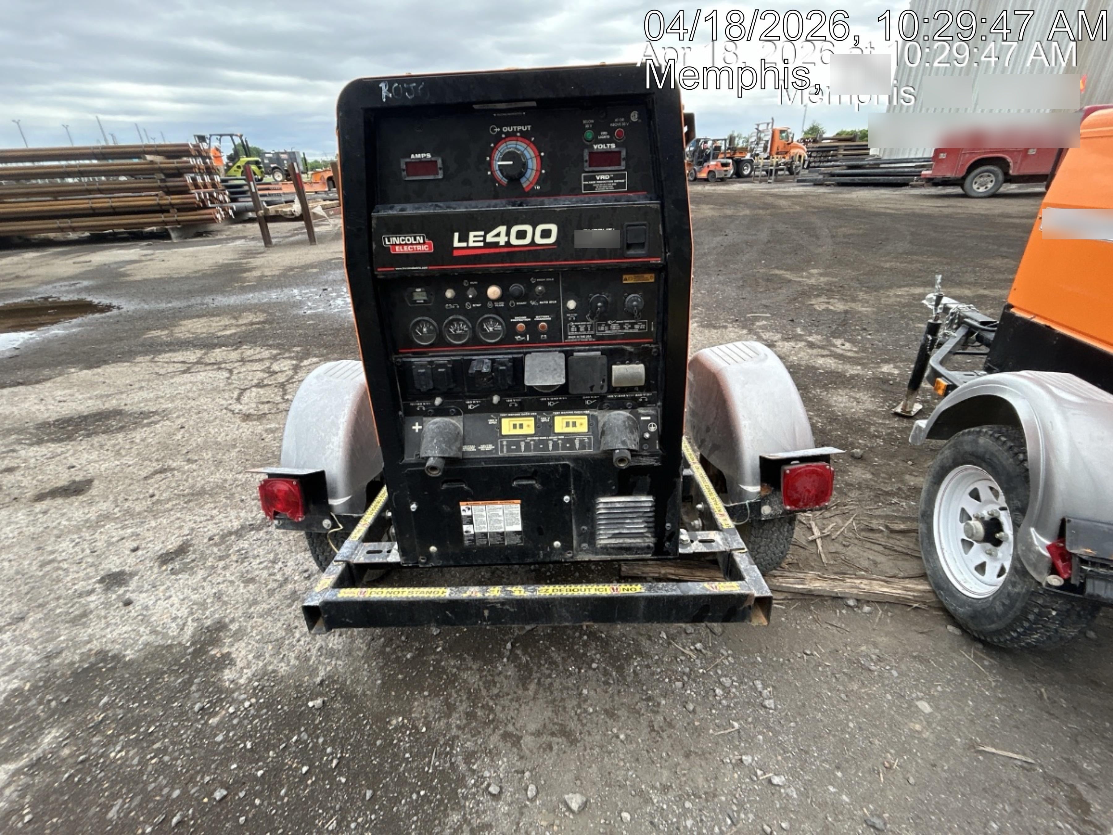 2022 Lincoln Electric LE400 Kubota V1505, Trlr, Cable Rack, Light Kit, ES Decals, T3