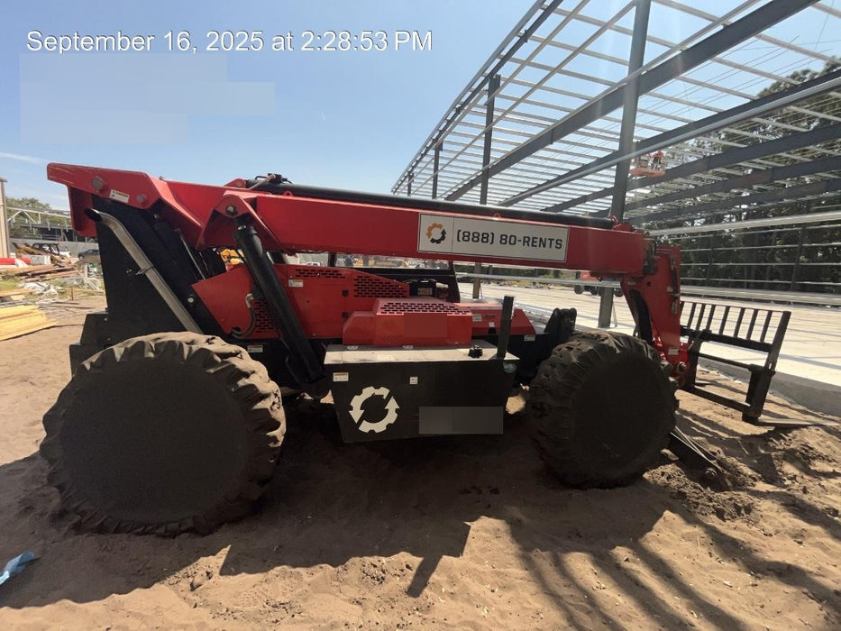 2019 Manitou MTA10055 Canopy, 120 HP, Solid Tires, Work Lights, Lift Hook, Auxiliary Hydraulics 66" Carriage and 60" Forks