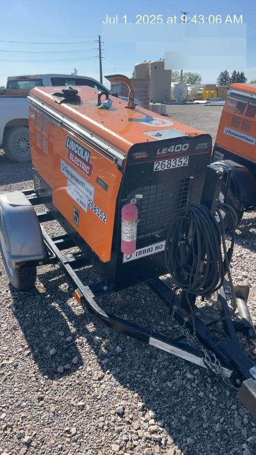 2022 Lincoln Electric LE400 Kubota V1505, Trlr, Cable Rack, Light Kit, ES Decals, T3