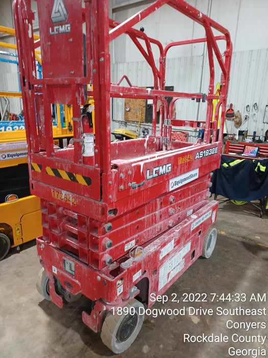 2021 Lgmg AS1932E Electric Drive, Solid Non Marking Tires, Dual Beacons