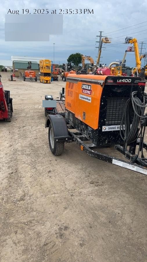 2023 Lincoln Electric LE400 Kubota V1505, Trlr, Cable Rack, Light Kit, ES Decals, T3