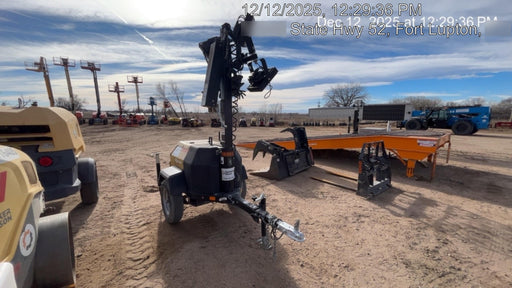 2022 Allmand NLV3GR (4) LED Light Fixture 350W, 23' Vertical Mast, 3kW Prime, Towable, Deep Sea L401, Leveling Jacks, Yanmar T4F 5.8hp