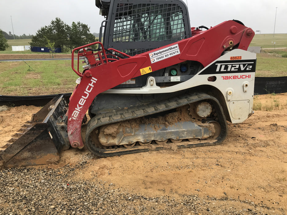 2019 Takeuchi TL12V2C Cab/Heat/AC, Back-up Alarm, Hydraulic QC w/80" HD Tooth Bucket