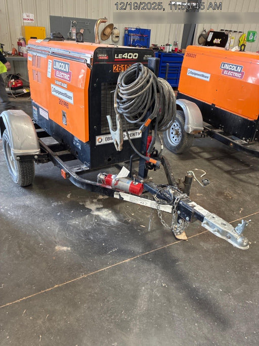 2022 Lincoln Electric LE400 Kubota V1505, Trlr, Cable Rack, Light Kit, ES Decals, T3