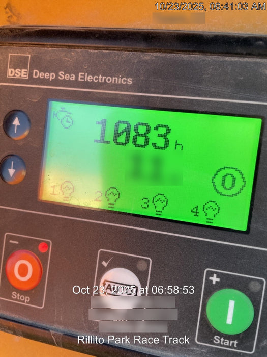 2021 Allmand NLV3GR (4) LED Light Fixture 350W, 23' Vertical Mast, 3kW Prime, Towable, Deep Sea L401, Leveling Jacks, Yanmar T4F 5.8hp