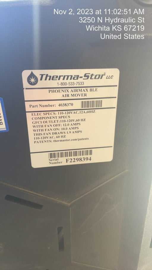 2022 PHOENIX AirMAX Radial Air Mover